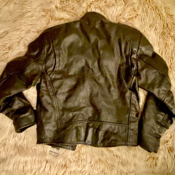 LADIES Biker WILSON Leather Jacket - medium - Picture 2 of 5